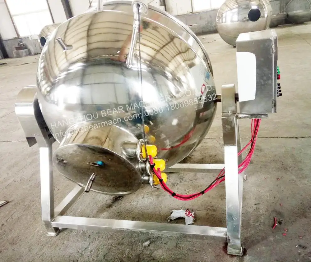 High Quality Tilting Steam Heating Jacketed Pot Automatic Wok Chili Sauce Making Machine Milk Boiling Machine Cooking Cutter