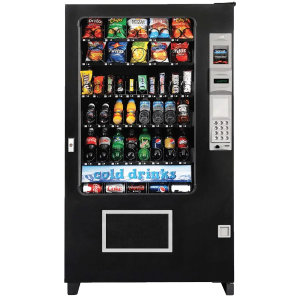 24-hours business self-service vender drink machine combo smart LED light coca cola freestyle healthy vending machine snacks