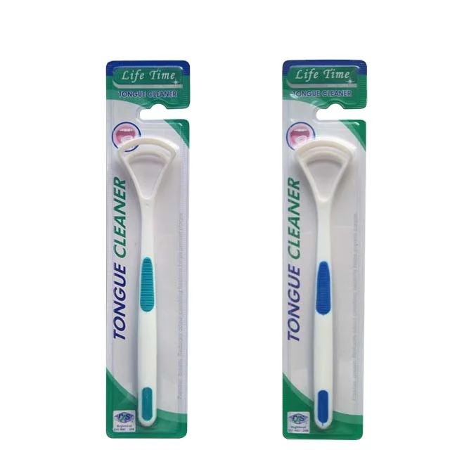 Оптовая продажа, скребок для языка для ухода за зубами, одиночная упаковка