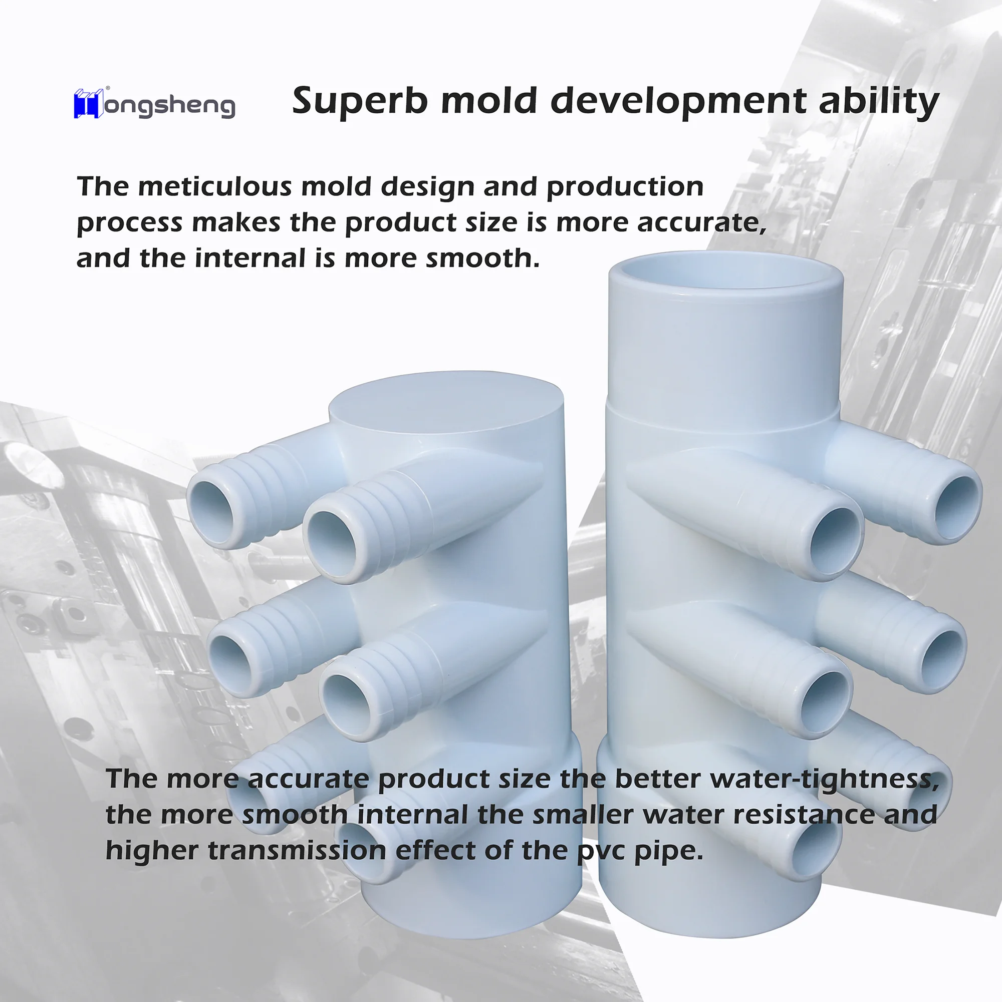 HT-B283 Spa Swim Pool 6 Port 2 Inch Slip x Spg x 3/4 Barb Hot Tub Water Manifolds