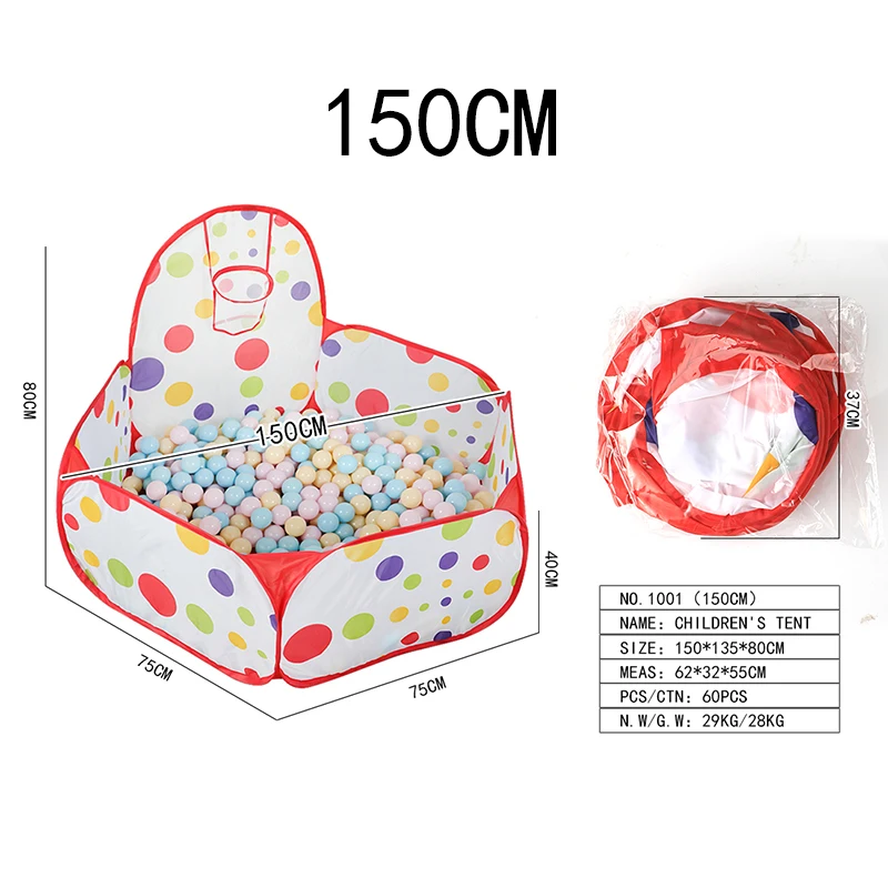 Wholesale Manufacturer Customized Kids indoor Play Tent Quick Folding Portable Easy Fold Children Tent With Balls toy tent