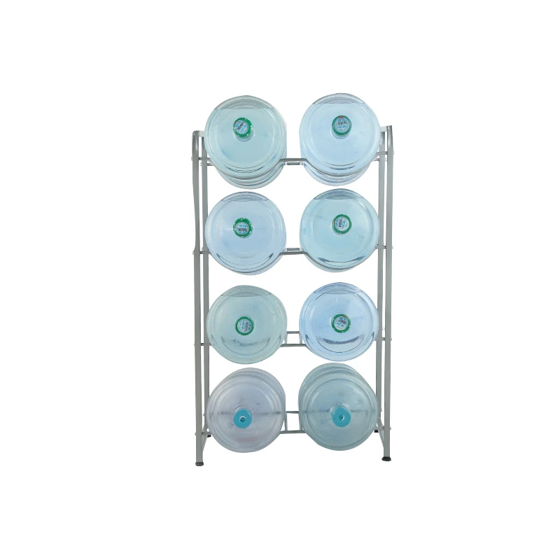4 Tier Floor Display 5 Gallon Water Bottle Rack 20 liter 5Gallon Bucket Storage Water Dispenser Bottle Rack