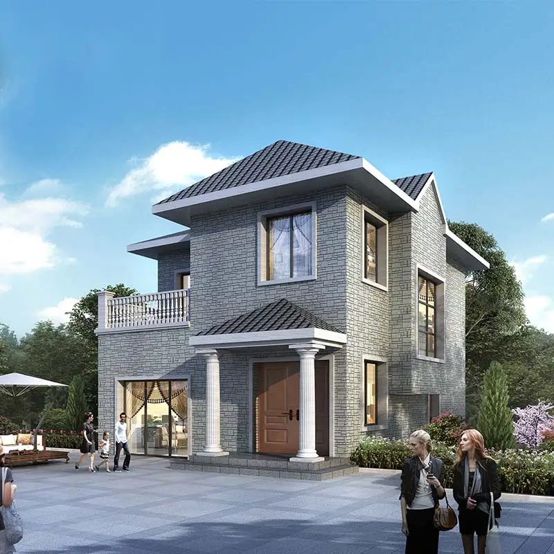 5 Bedrooms Villa House Constructed With Prefabricated Light Steel Framing And Expansive Windows For Sale