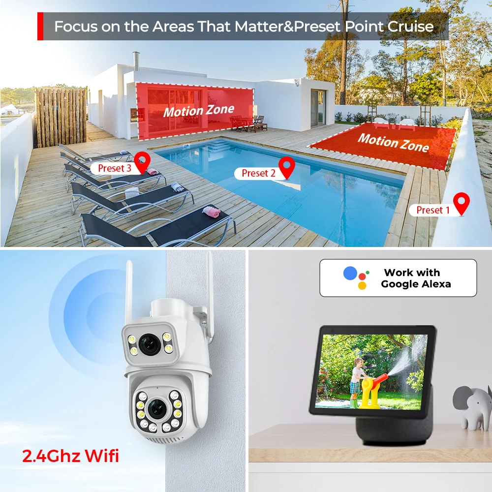 Беспроводная Wi-Fi HD-камера видеонаблюдения