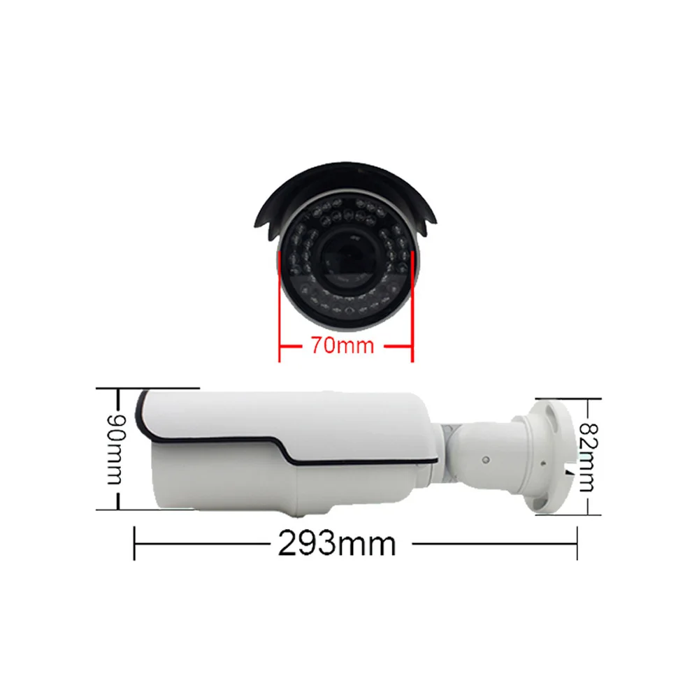  1080P звездный свет TVI CVI CVBS 4 в 1 Vari-focus 2 8-12 наружная AHD CCTV цилиндрическая