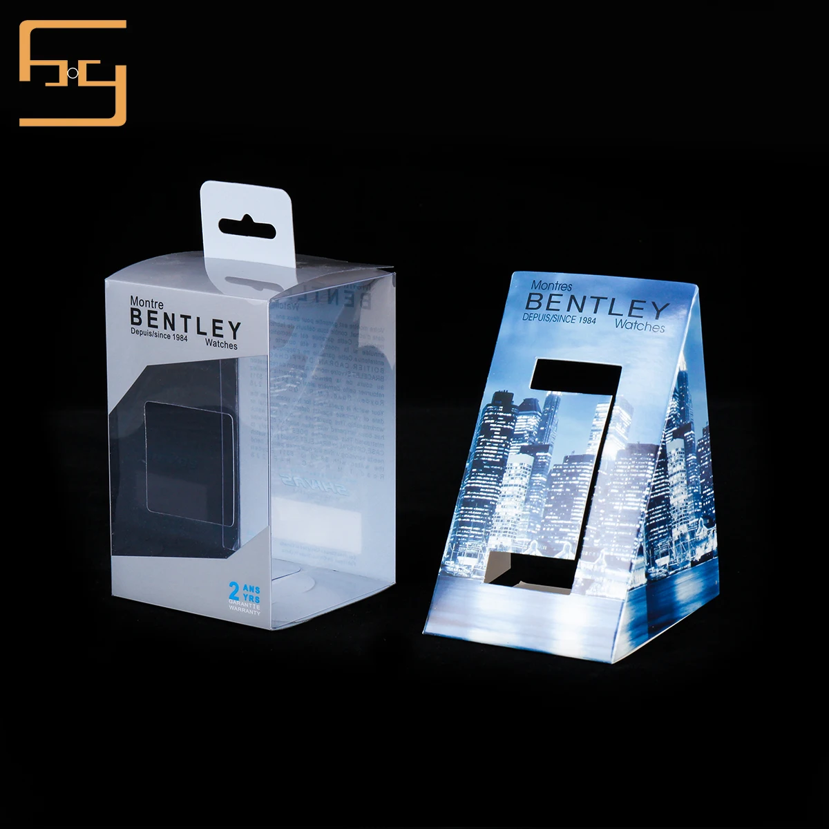 High-end Luxury Printing With Warranty Period PET Plastic Box For Watch Transparent Packaging