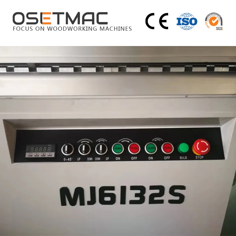 OSETMAC деревообрабатывающая пила скользящий стол панельная MJ6132S для деревообрабатывающего