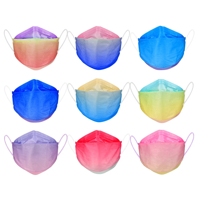 kf94 1-3 years Fish Shape Colorful 4ply 3D Adult Personal Protective KF94 Face Mask GB2626 Standard