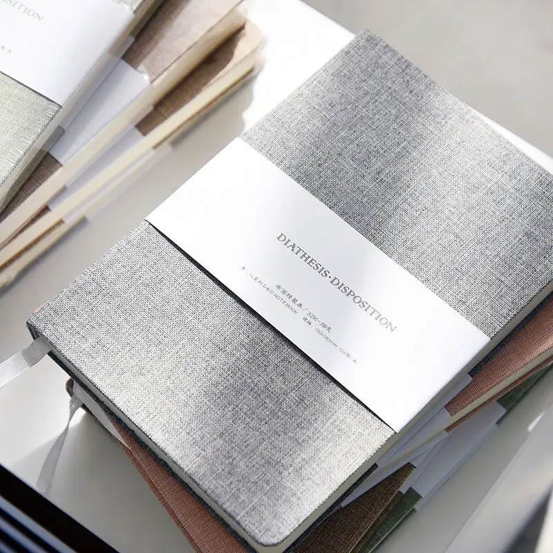 Wholesale New Promotion A5 A6 Stationery Canvas Linen Lines Hardcover boho felt Custom Fabric Linen Journal Stationery Notebooks