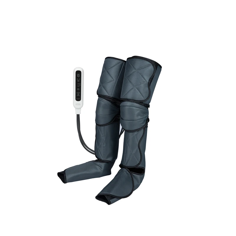 Air compression leg massager With heat electric foot calf knee thigh massager airbag for blood circulation  leg foot massager