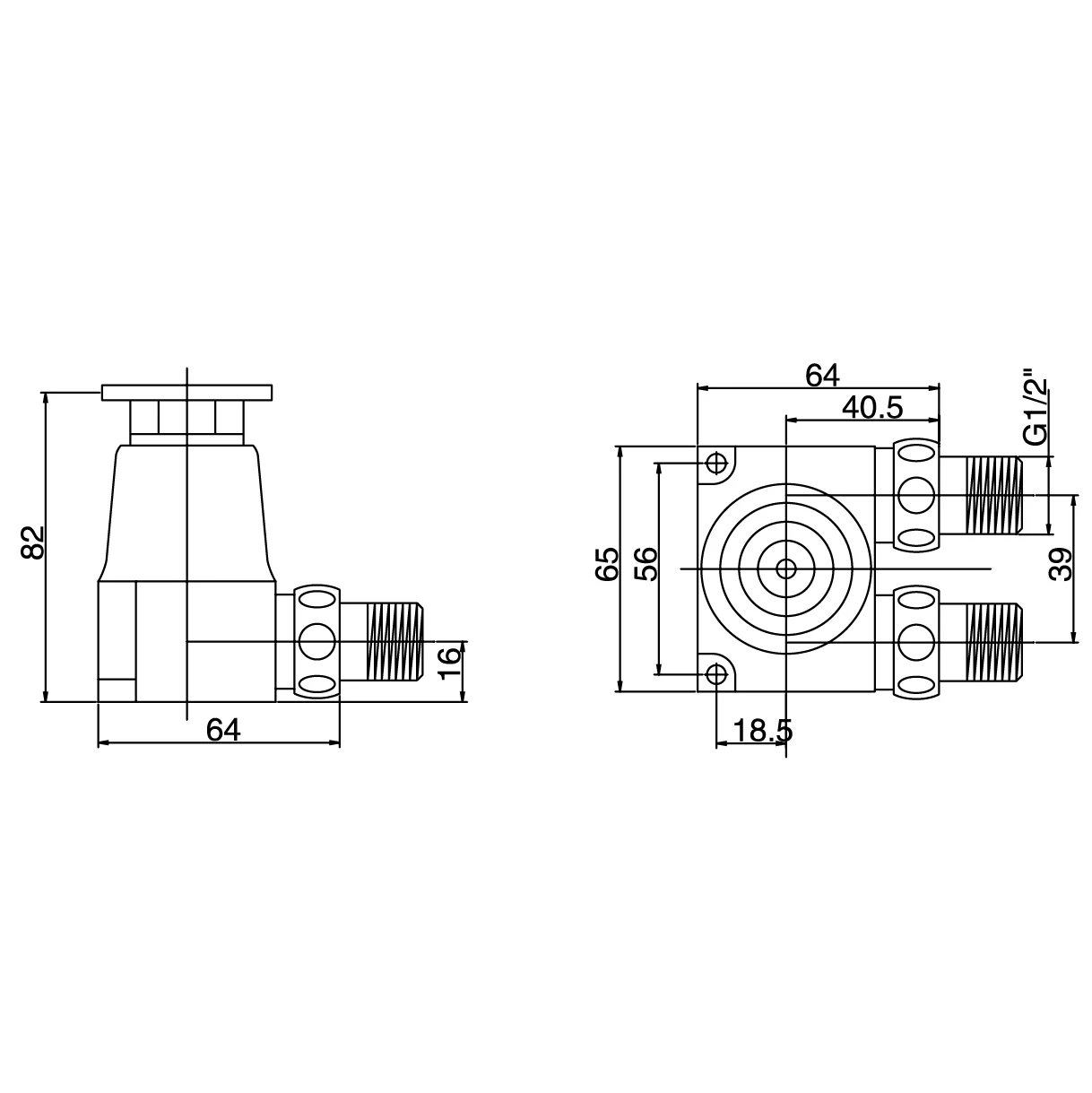 Pedal Valve Full brass Time delay valve for basin faucet foot operated valve