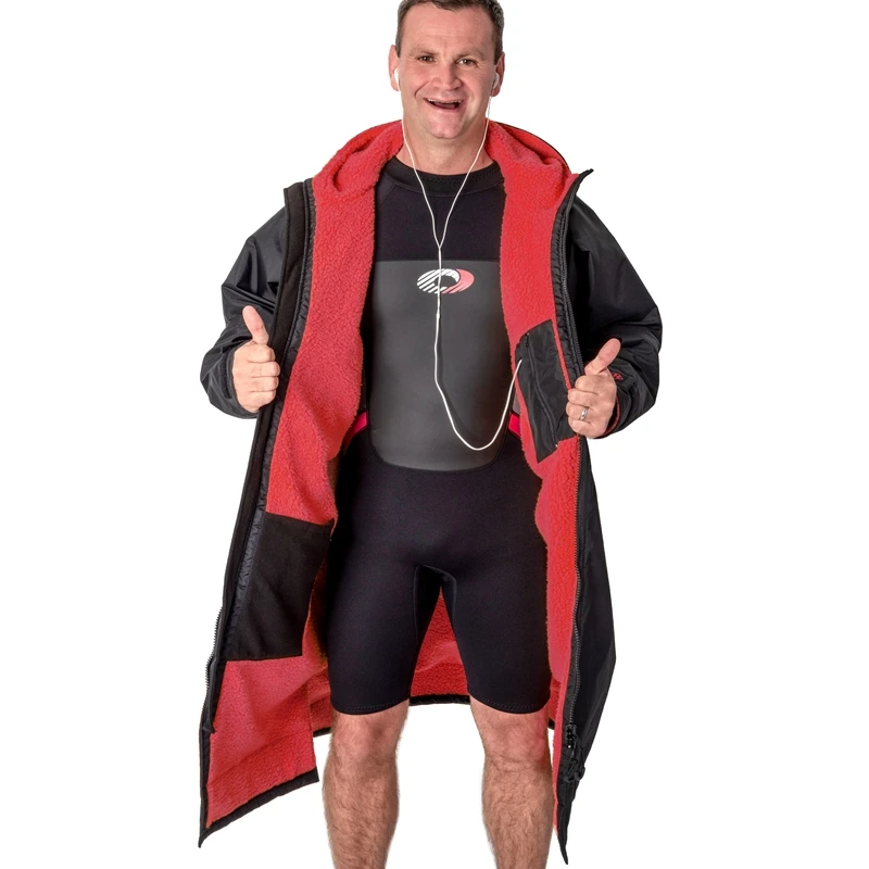 windproof winter warm changing robe poncho towel custom waterproof surf poncho with hood