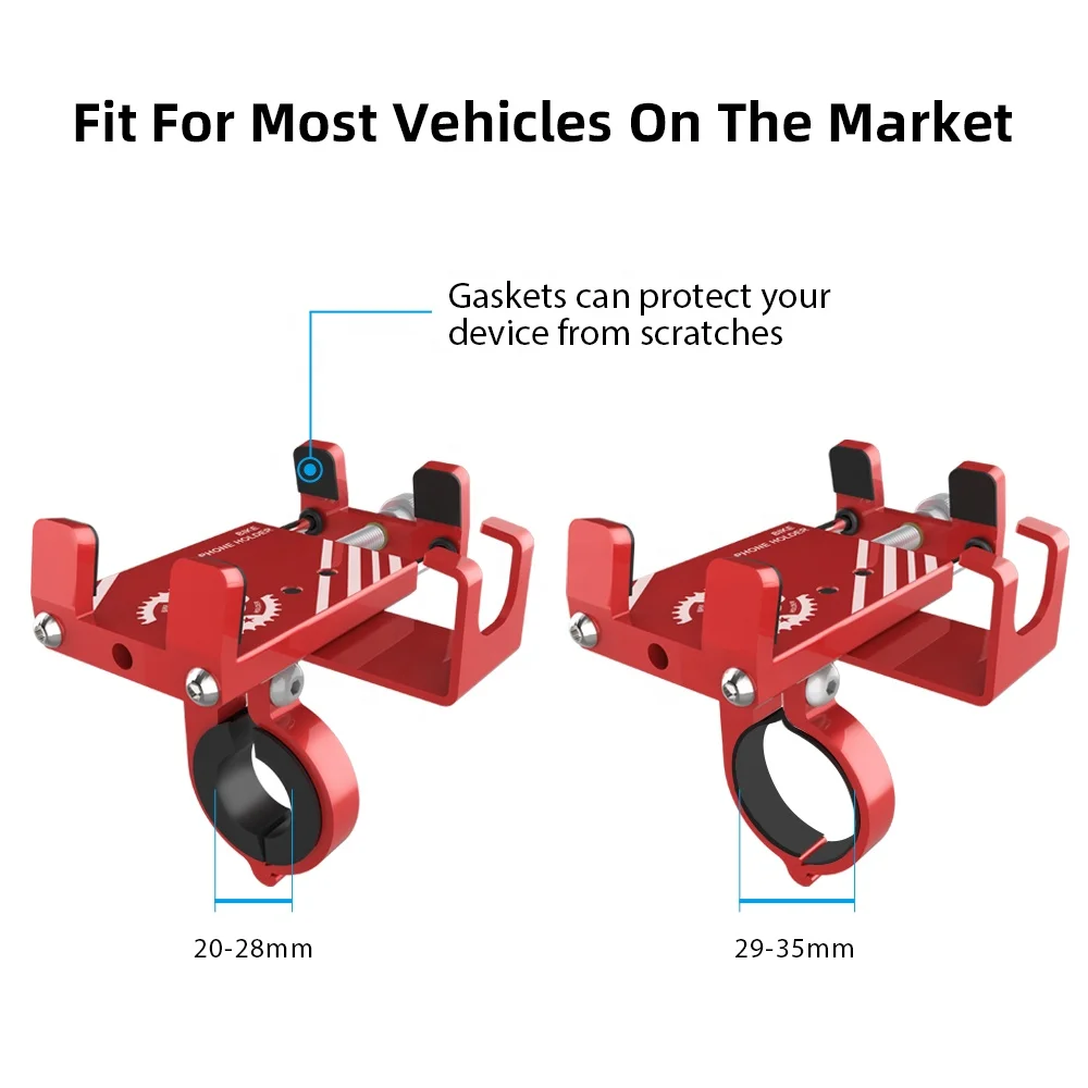 Универсальный мотоциклетный держатель для телефона, алюминиевый держатель для любых смартфонов