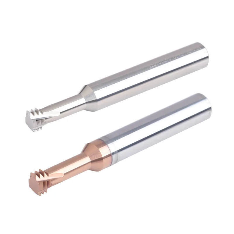 Three-thread milling cutter CNC machining center milling cutter three-tooth tungsten steel alloy M4*0.7 Tapping knife