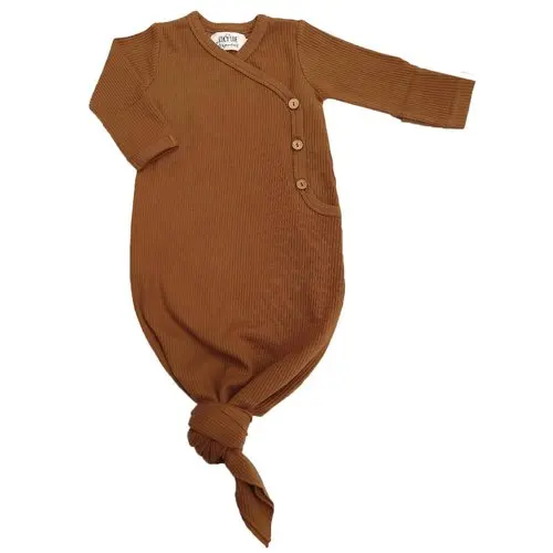 baby button down sleeping bag organic newborn kimono knotted gown