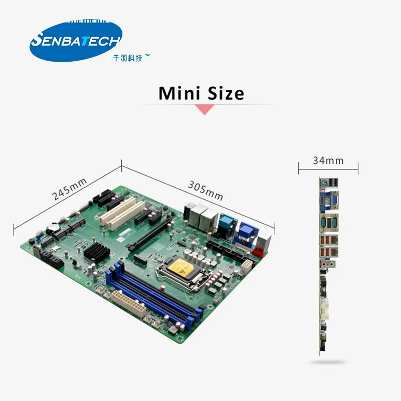 Motherboard LGA1151 6th~9th Gen Pentium/Core i3/i5/i7 Processor Adopt Z370 Express Chipset