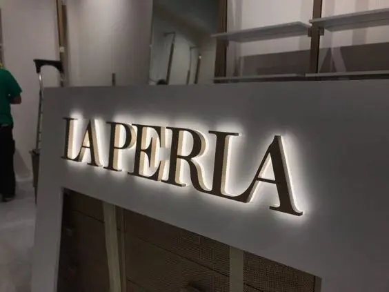 waterproof outdoor signage business name sign customized metal logo Backlit Led Logo Business Signboard