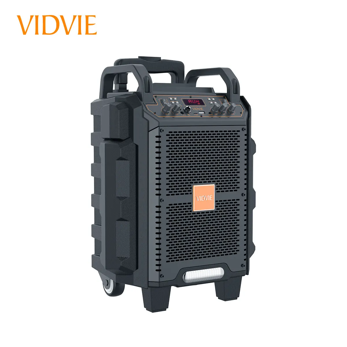 VIDVIE Portable 6.5 inch Karaoke Rechargeable Outdoor Wireless Party Trolly Speaker Bluetooh Subwoofer With Mic SD AUX