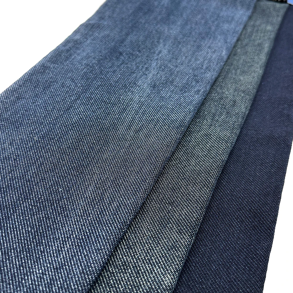 Aufar 10S blue grey color stretch jacquard twill denim fabric made in China 11oz width 185-187cm for cloth AL5G5106