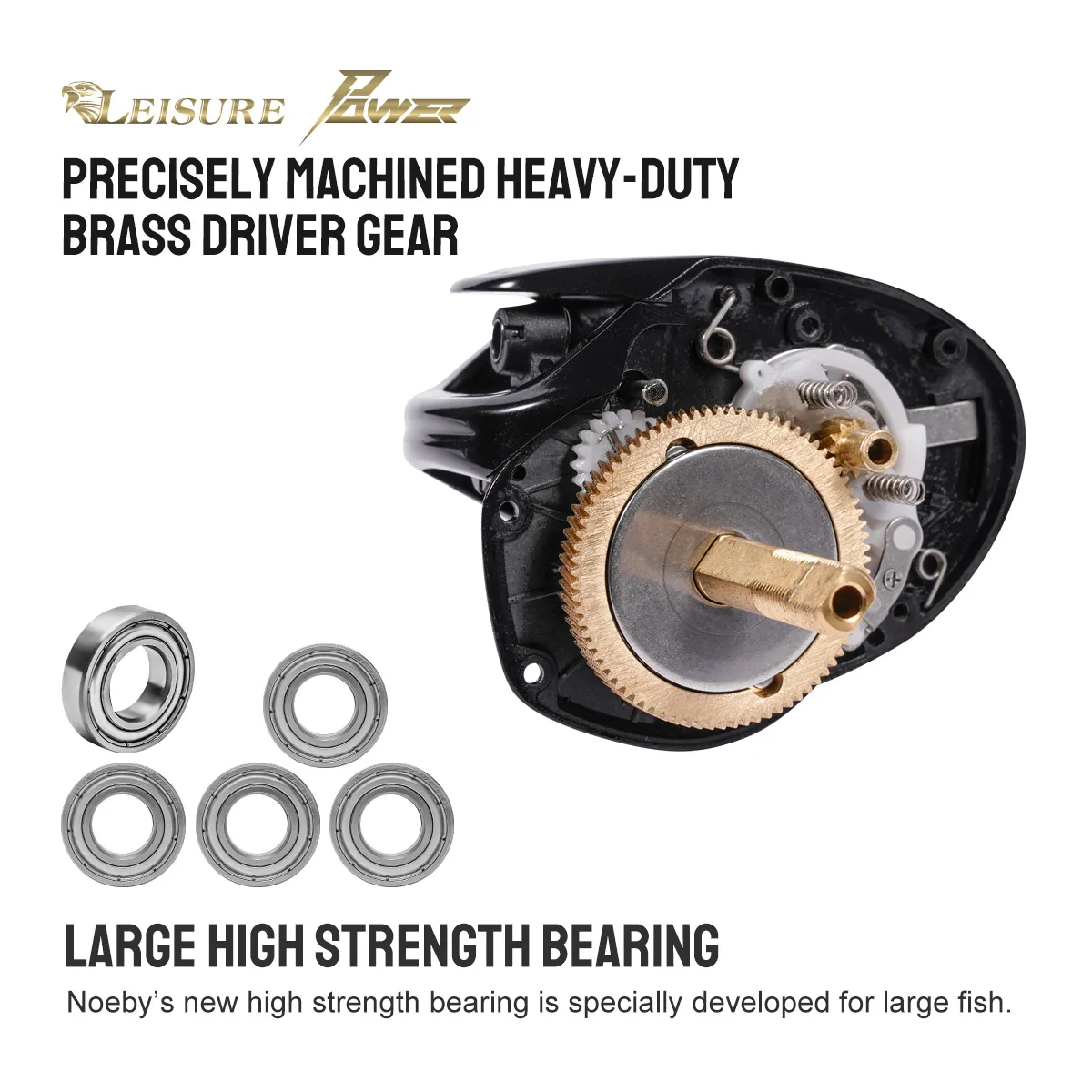Noeby 2023 High-Performance Baitcasting Reel 7.5:1 13KGS with Durable Heat Resistant Line Guide