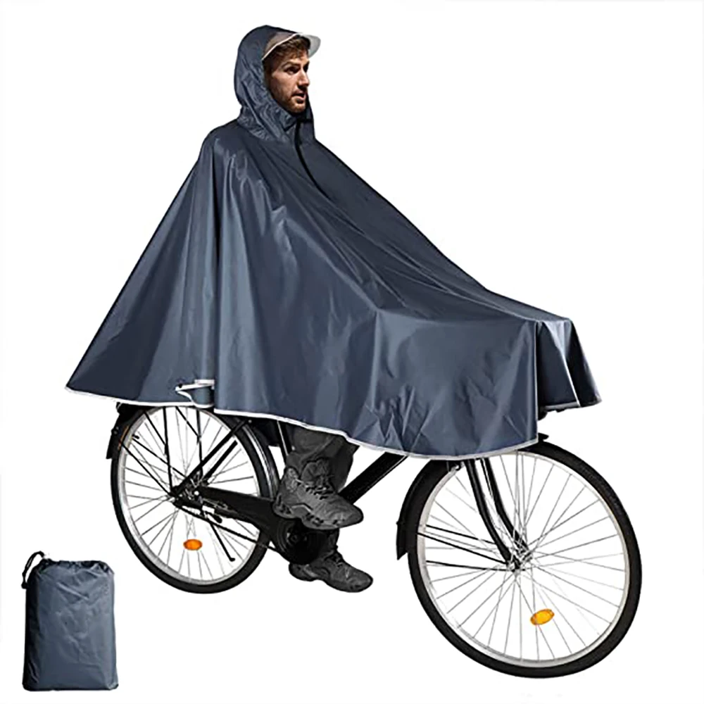 Водонепроницаемое пончо от дождя, велосипедные дождевые накидки, легкие компактные многоразовые накидки для взрослых, от производителя на заказ