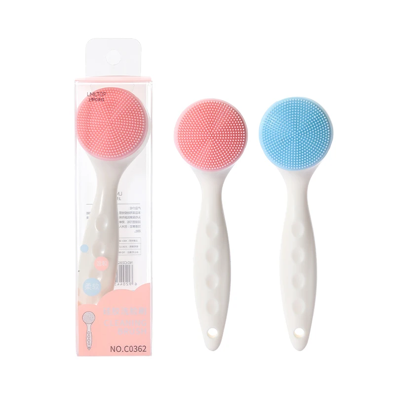 LMLTOP Beauty Skin Care Face Deep Cleaning Brush Double-sided Head Facial Cleansing Brush C0362 Manual Dual Face Wash Brush