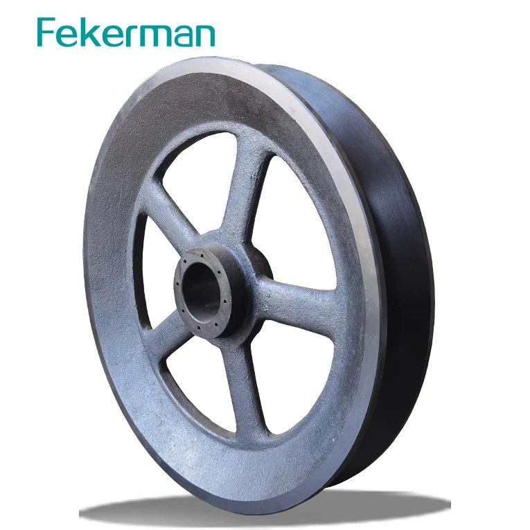 Large wire rope pulley