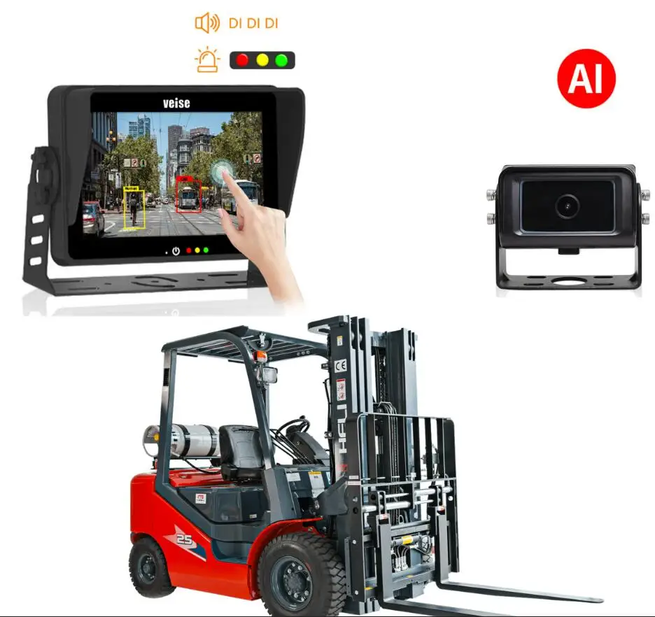 Waterproof R159 Blind Spot Pedestrian Detection Truck Bus Forklift Truck Backup Camera System For Vehicle