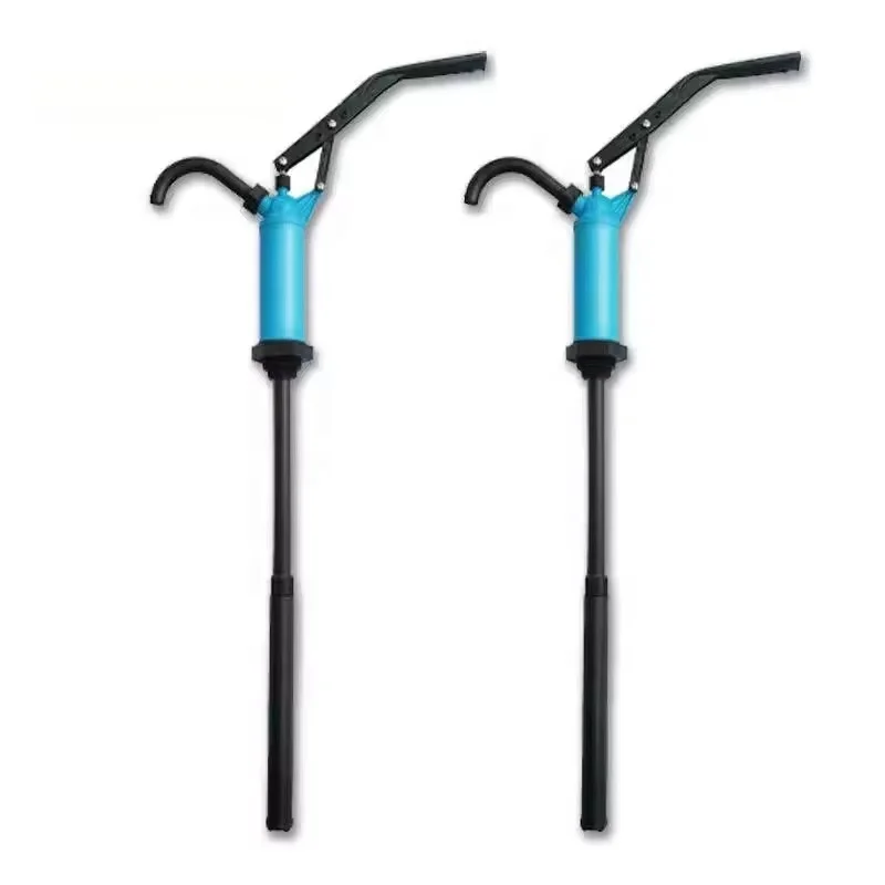 Plastic lever liquid drum portable manual oil lubrication hand handle barrel pumps for chemicals