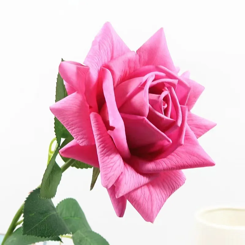 Factory Wholesale Touch the cloth Austin Roses Single Stem Moisturizing Austin Rose Artificial Flower