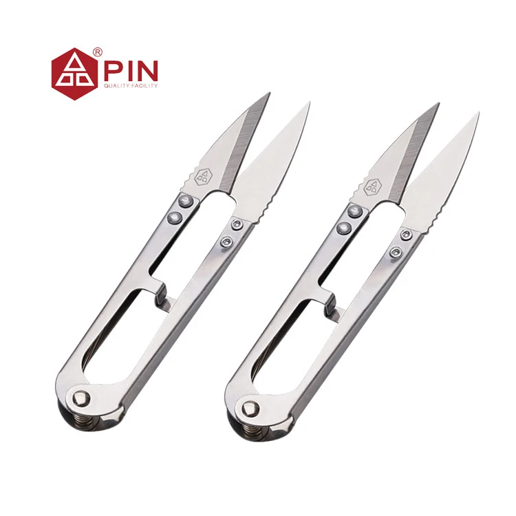 PIN-1052 Sharp Full Stainless Steel Thread Clippers Yarn Scissors