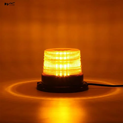 LED Strobe Light, 12V-24V Amber 40 LED Warning Safety Flashing Beacon Lights waterproof light