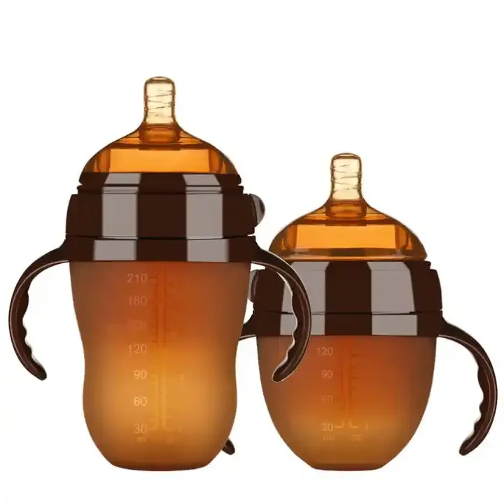 Bpa Free Silicone Baby Bottle with Comfort Grip And Soft Flexible Nipple Soft Baby Bottles
