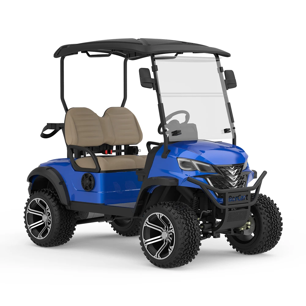 Hot Sale New Product Aluminum Frame Floor 2 Seater Mini Golf Cart Off-Road Electric Golf Carts Lifted Club Car With Ac System