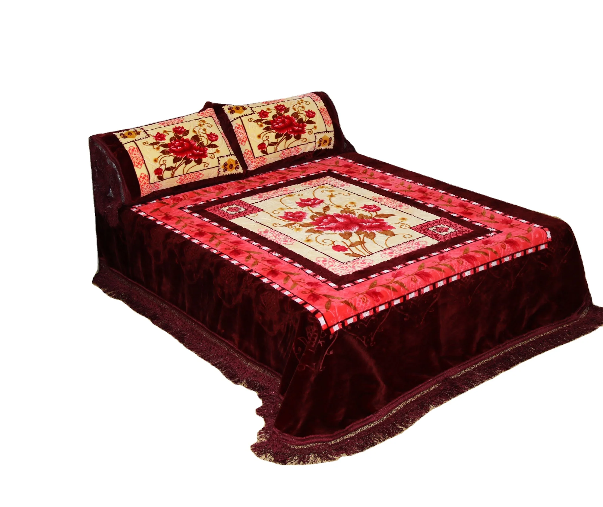high service big factory china supplier king size cloudy with embossed raschel mink blanket