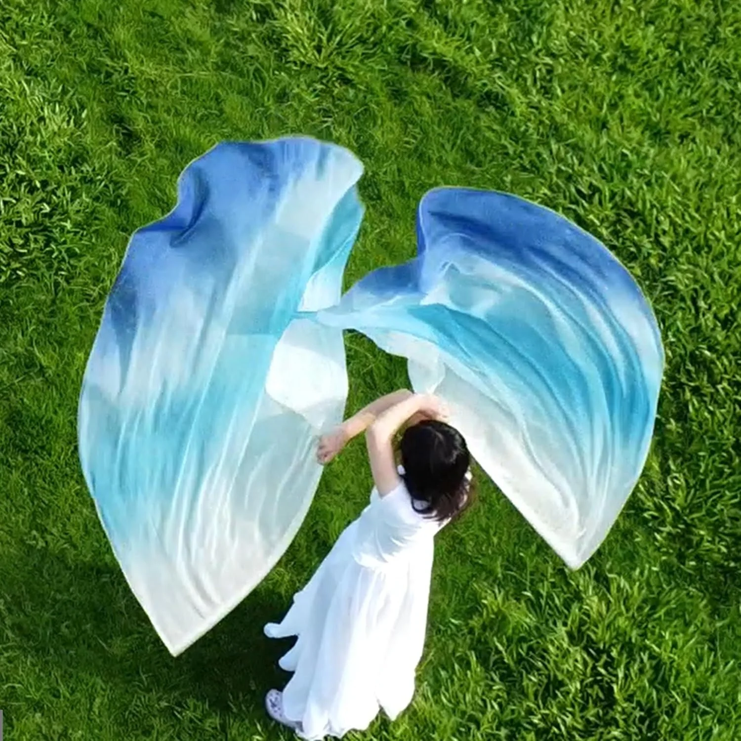 Fire Flags Praise Dance Worship Chiffon Banner Flex for Church Dance Performance Wear