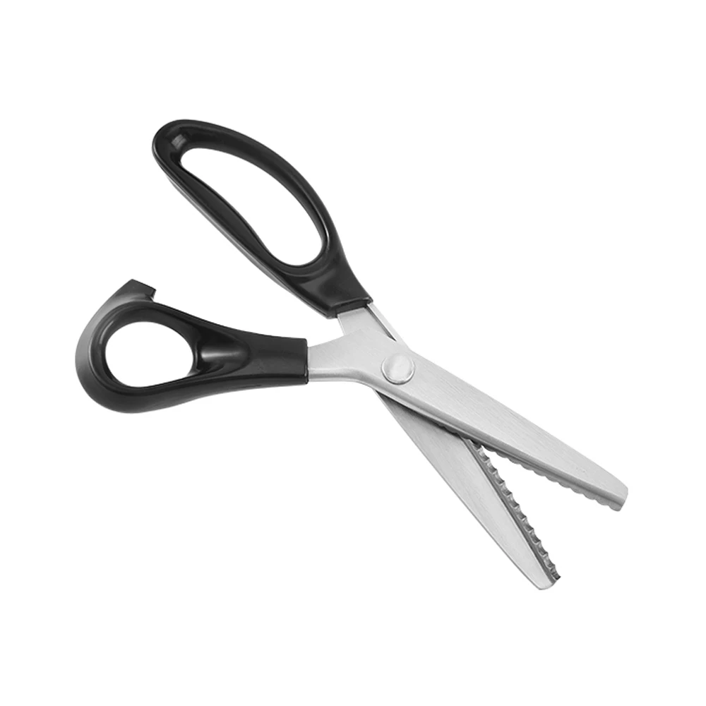  HANVIEW HY-JD-P01 Hot stainless steel scissors multifunctional serrated sewing zigzag for students