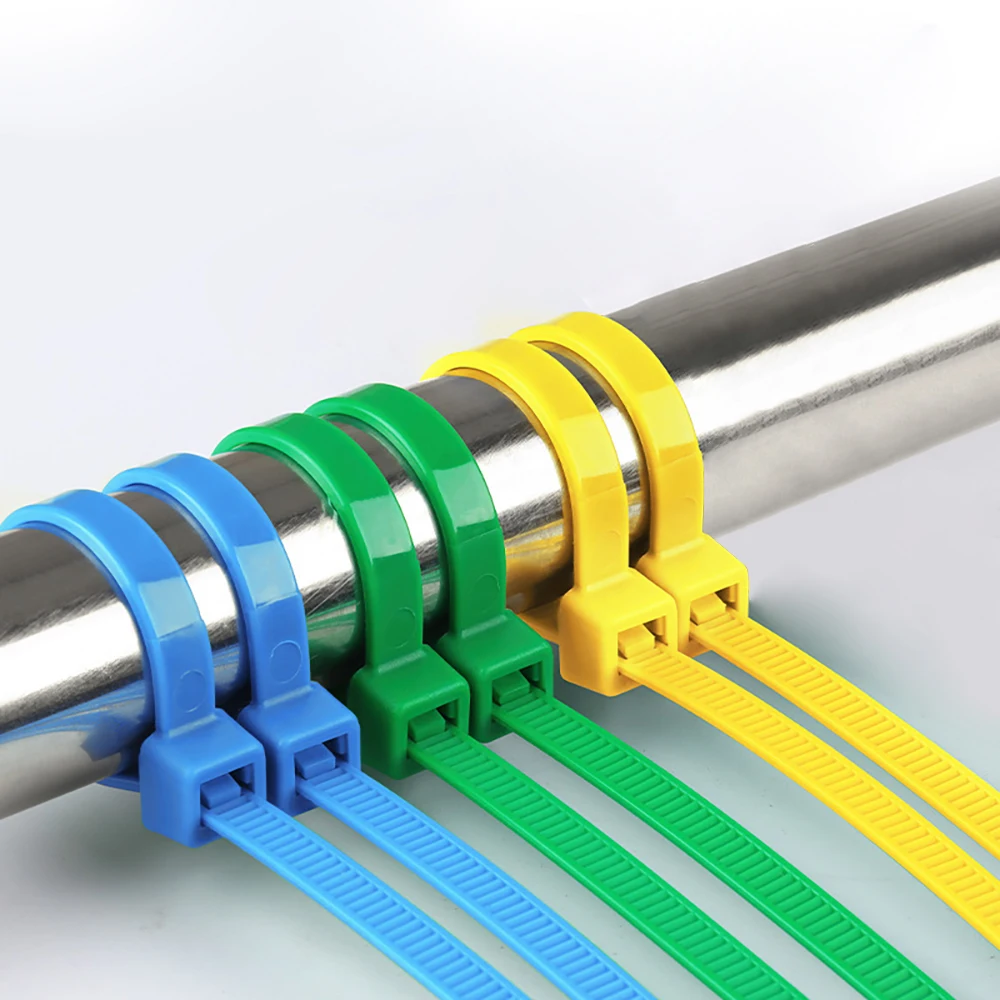 High strength 7*250 mm Cable Tie Nylon  Zip Ties Plastic  China Manufacturer Reusable  Zip Ties