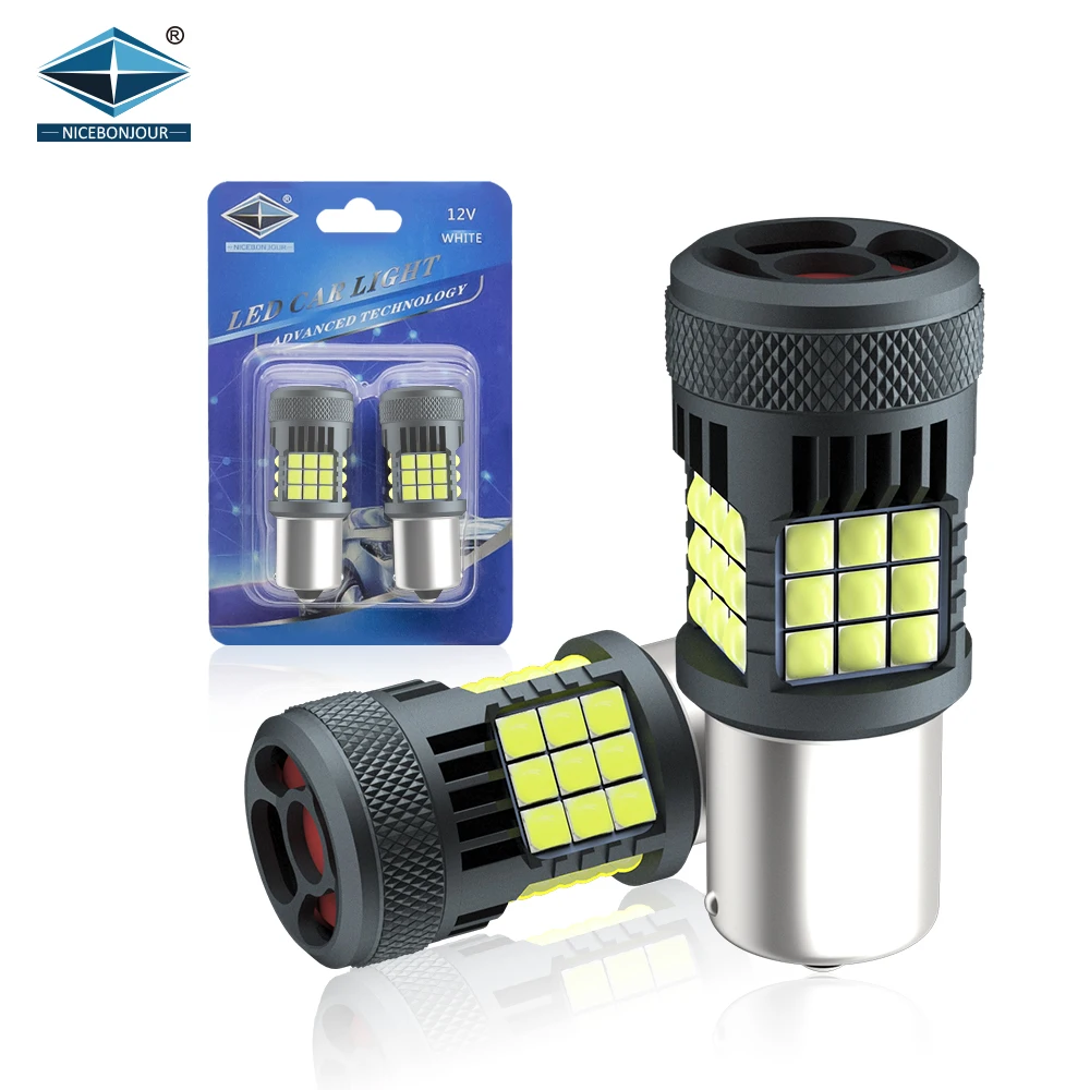 T20 P21W S25 BAU15S BA15S T25 LED Canbus Bulbs No Hyper Flash cooling fan Turn Signal Parking light 3030 36smd led