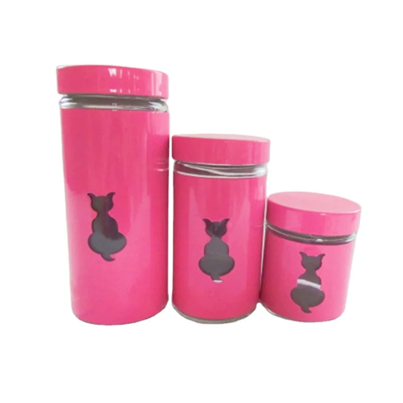 Color Metal Coated Glass Oil Vinegar Bottles Glass Spice Shaker