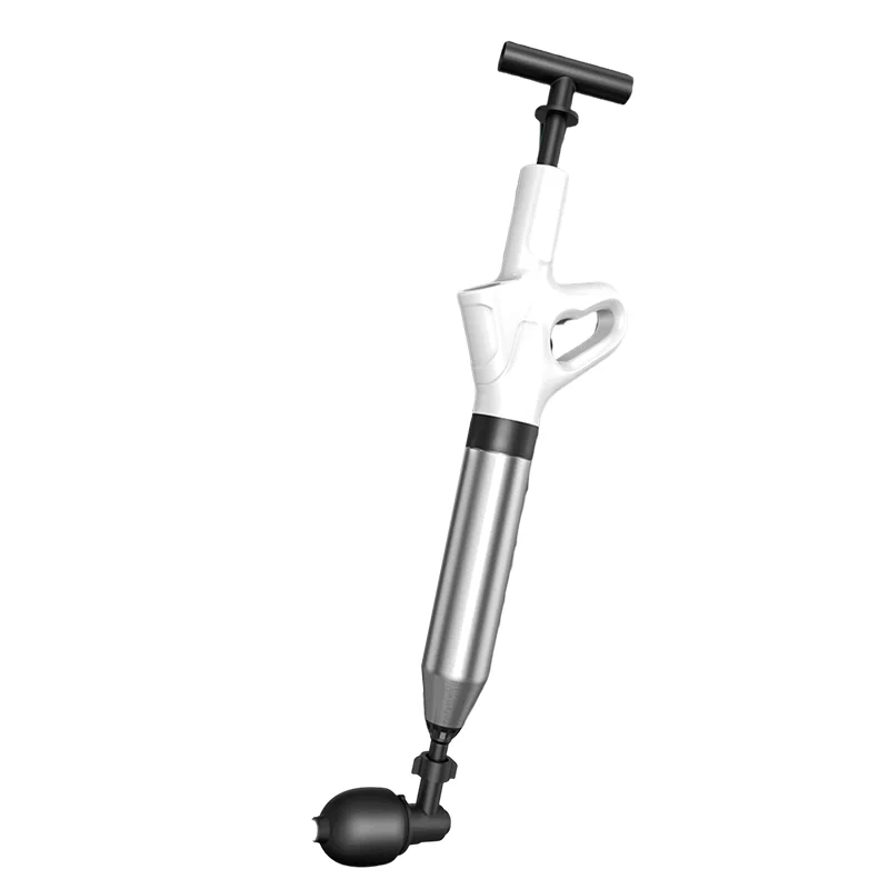 customized Toilet Drainage Pump Drain Blaster Gun Sink Pipe Dredge High Pressure Toilet Plunger Bathroom Accessories Sets