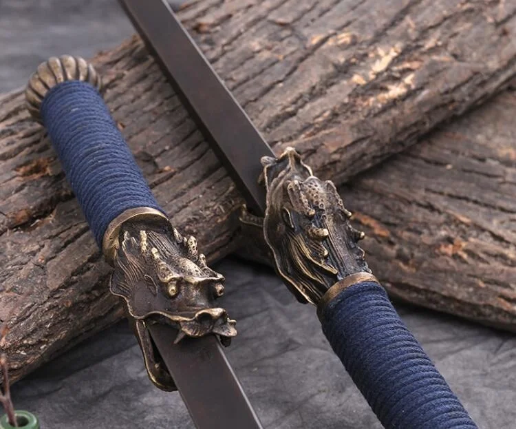 Traditional Fancy Wushu Double Whips Double Mace Shuang Jian(Pair)