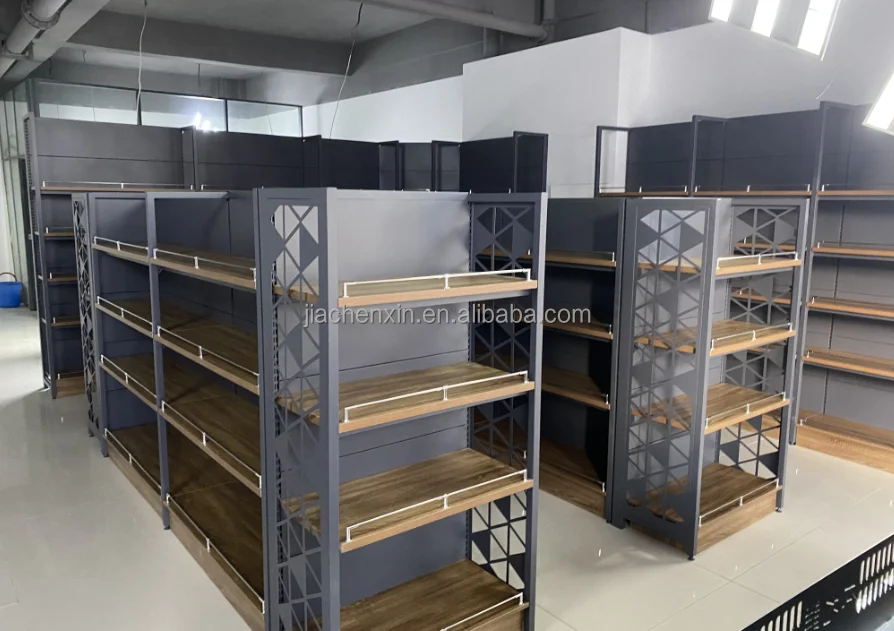 supermarket shelves display racks gondola shelving free 3D design  Customized shelf for  convenience store and grocery store