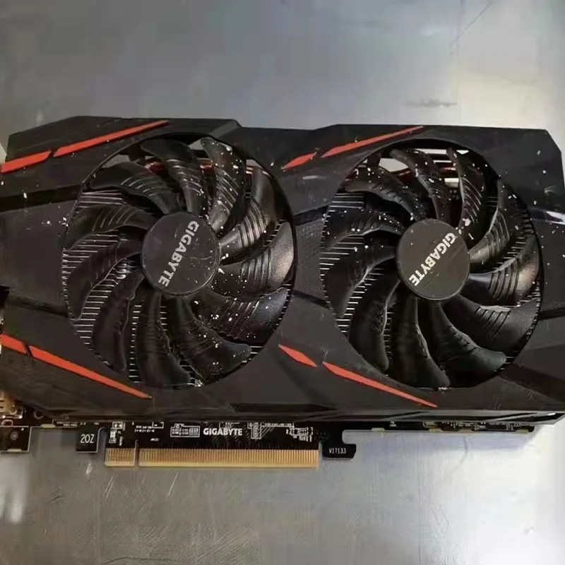 Used second hand Full set gigabyte ASU S XFX Sapphire OEM AMD RX 570 580 590 8GB 8 GPU graphics card Whole rig with case