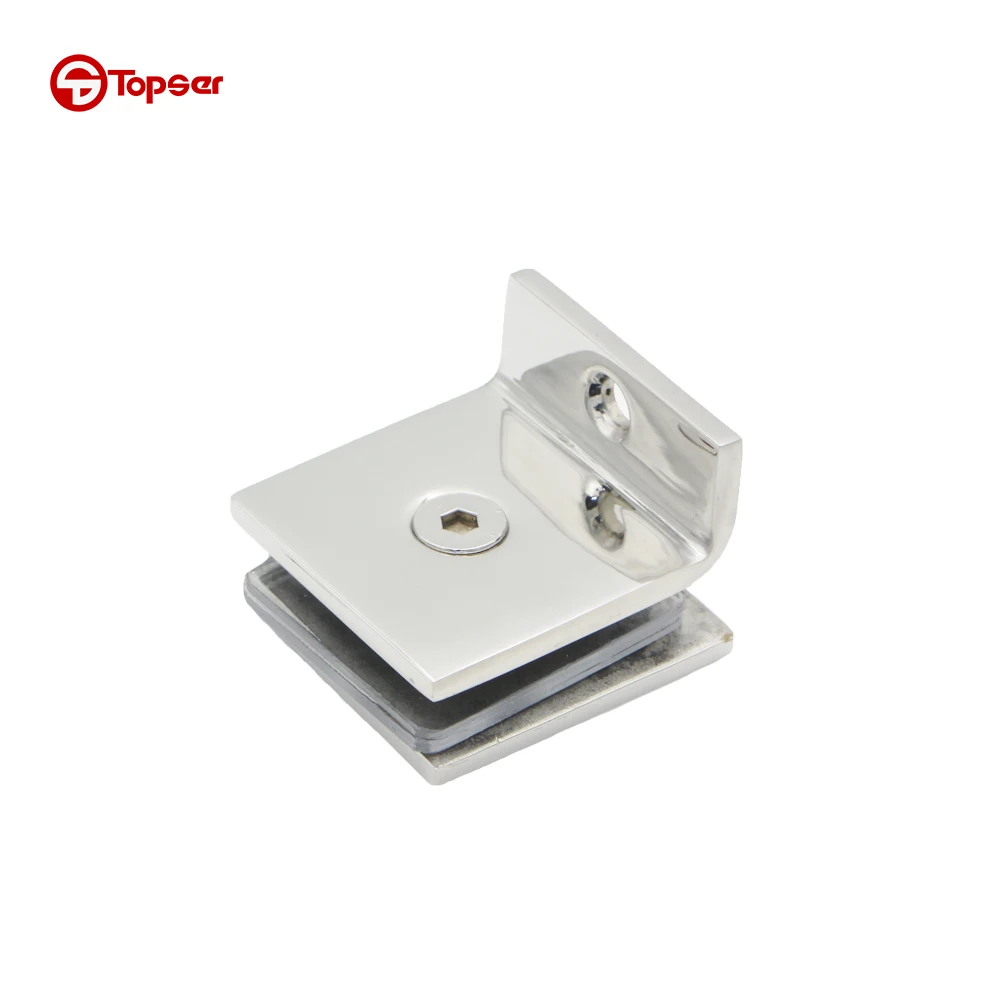 shower room stainless steel wall mounted glass clamp clip