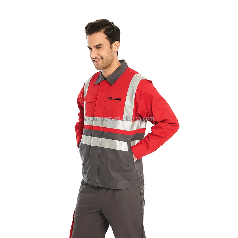 ZX Custom Fr Safety Clothing Flame Retardant Reflective Workwear Sets Electric Welding Work Suit Class Cat 2