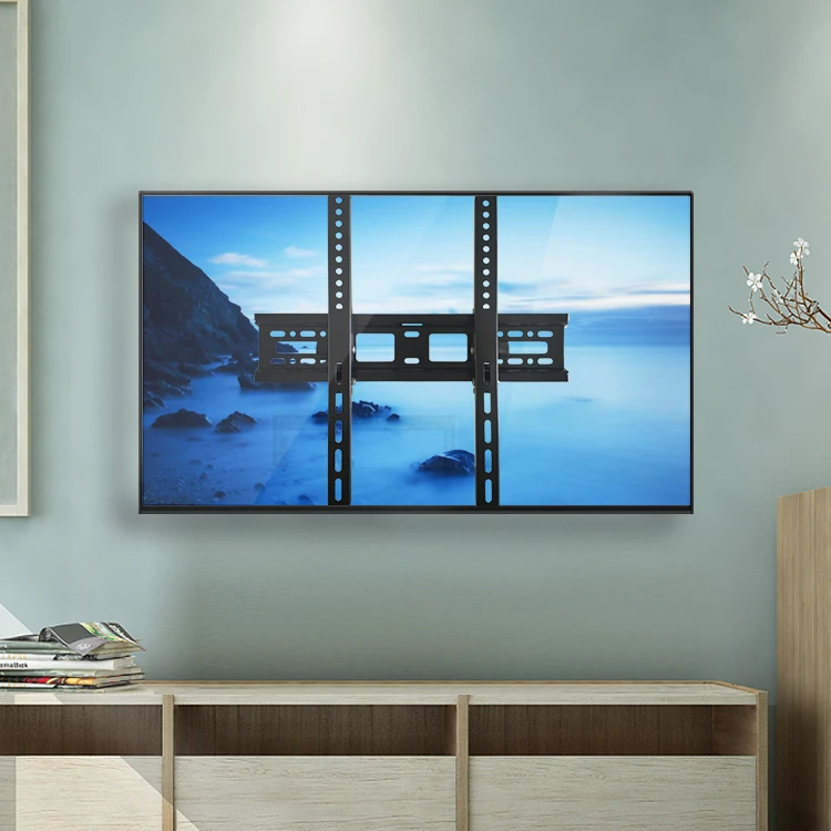 Настенный Наклонный Держатель для телевизора 17-65 дюймов, ЖК-дисплей, светодиодный Наклонный регулируемый настенный кронштейн для телевизора