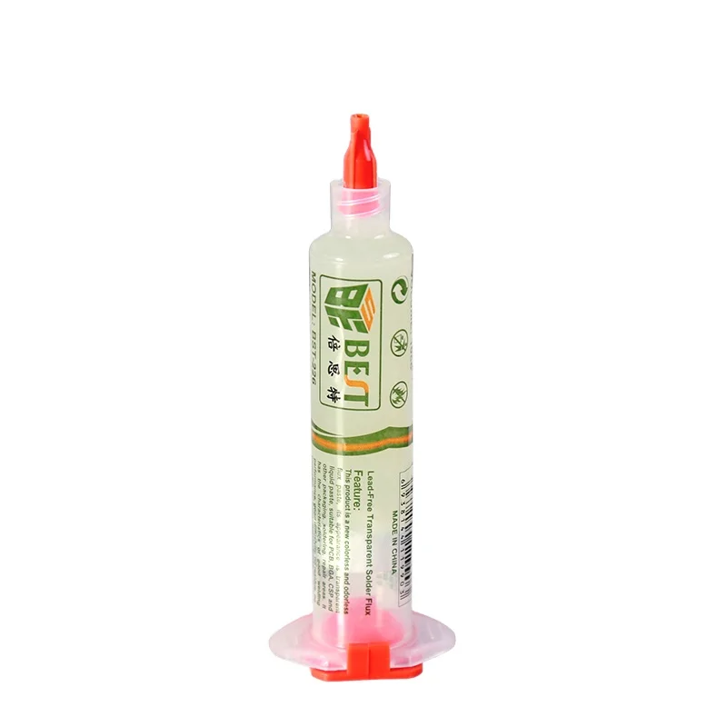 BST-226 Lead Free and Halogen free Soldering Flux BGA SMD PCB Phone Repair Cleaning-free 10CC Needle Tube Welding Oil