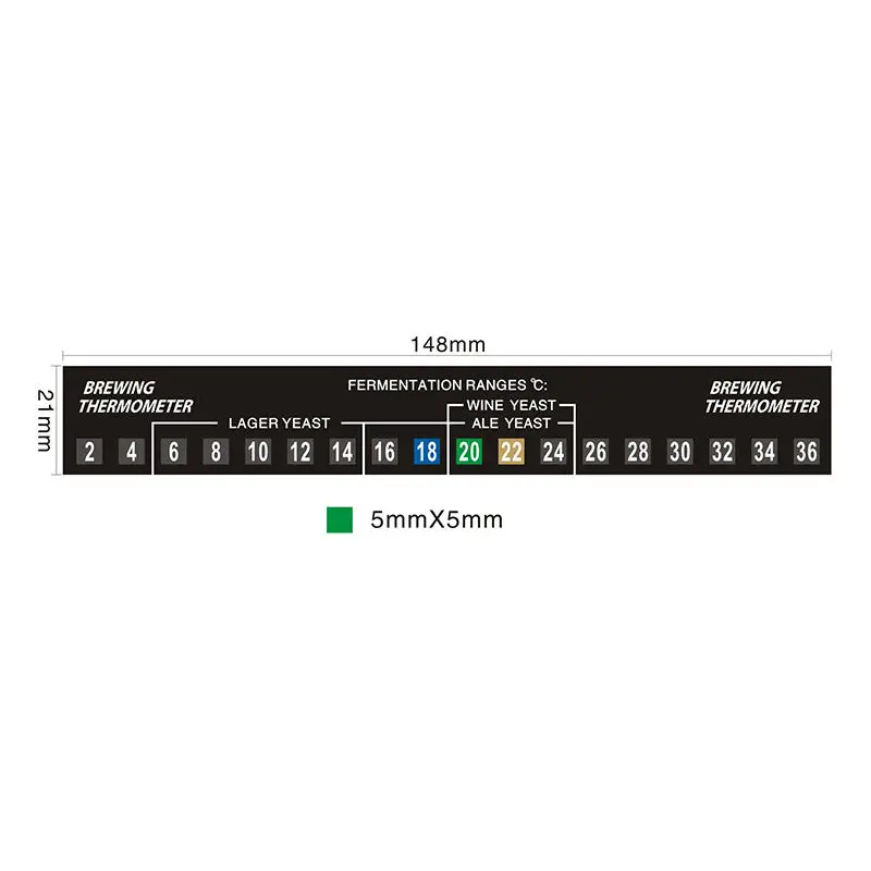 Customized LCD Aquarium Thermometer Strip with Liquid Crystal Display