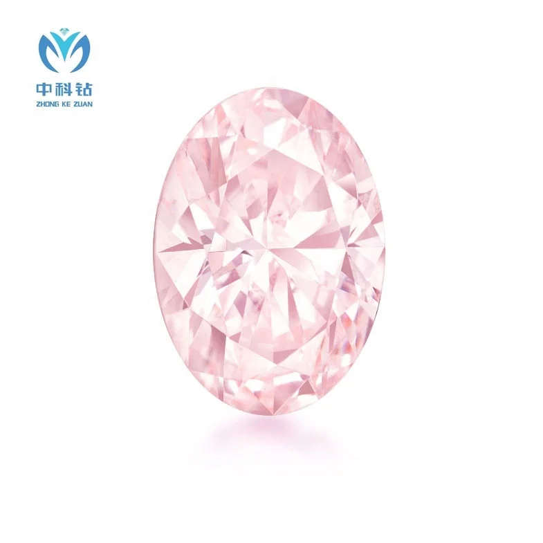 ZKZ CVD Diamonds In Stock  Factory Wholesale Price Fancy IGI Certificated Oval Colored Hpht CVD Lab Grown Diamonds